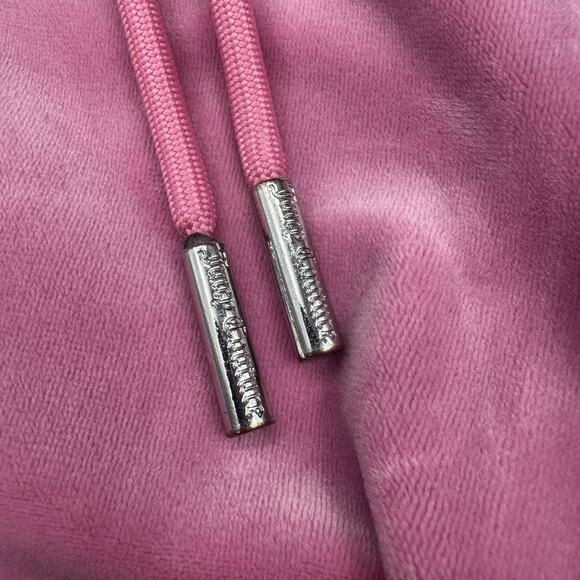 Juicy Couture Velour Rhinestone Logo Sweatpants Womens Extra Small Pink Y2K - Picture 4 of 5